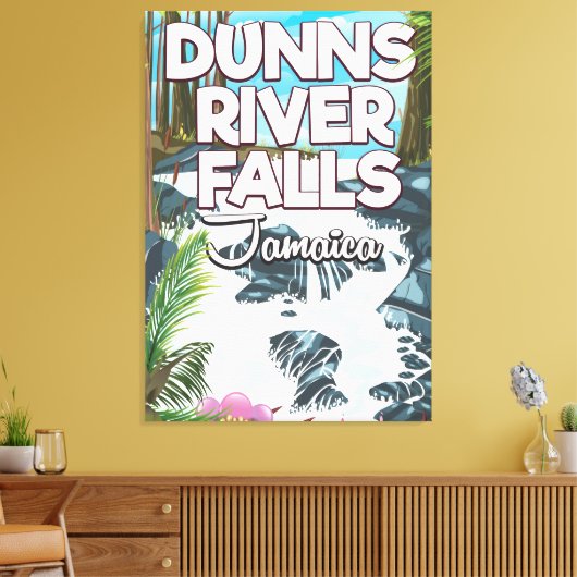 Dunn's rivierposter Herfsten Jamaica Canvas Afdruk (Insitu (Woonkamer))