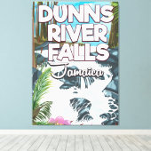 Dunn's rivierposter Herfsten Jamaica Canvas Afdruk (Insitu (Houten vloer))