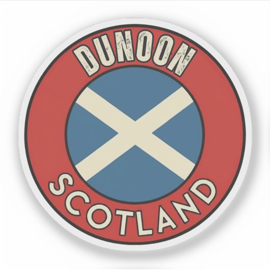 Dunoon, Schotland Sticker (Voorkant)