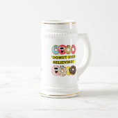 Dunot Stop Geloven - Donuts Quote Bierpul (Voorkant rechts)