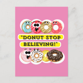 Dunot Stop Geloven - Donuts Quote Briefkaart
