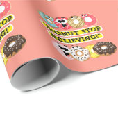 Dunot Stop Geloven - Donuts Quote Cadeaupapier (Rol Hoek)