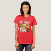 Dunot Stop Geloven - donuts quote shirt (Voorkant volledig)