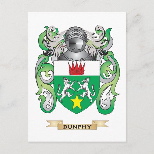 Dunphy Coat of Arms Briefkaart (Voorkant)