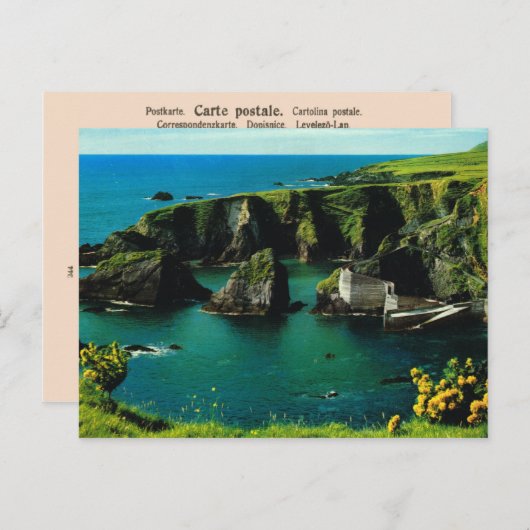 Dunquin-haven, Derry, Ierland,  briefkaart (Voorkant / Achterkant)