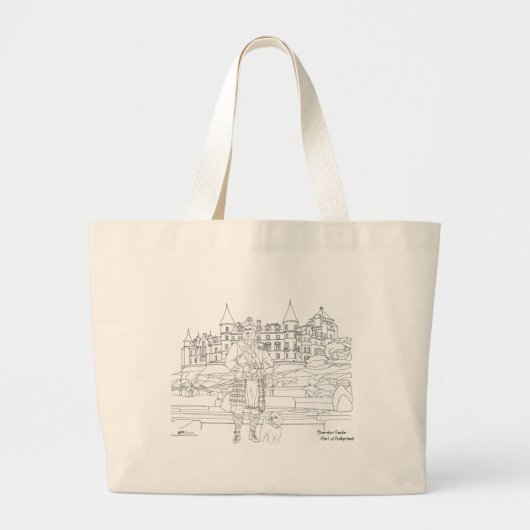 Dunrobin Castle, Schotland Tote Tas (Voorkant)