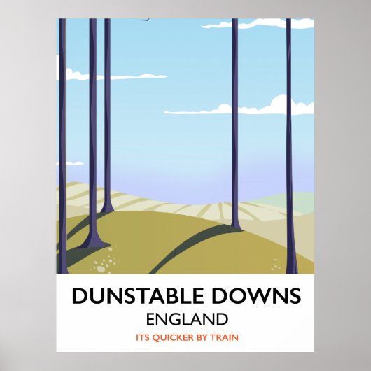dunstabiele downs stijlreisposter poster (Voorkant)