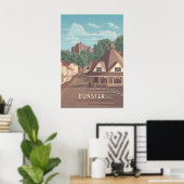 Dunster Somerset Reisposter - De Garentmarkt Poster (Thuiskantoor)