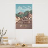Dunster Somerset Reisposter - De Garentmarkt Poster (Keuken)