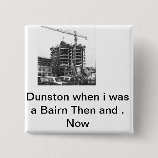dunston vierkante button 5,1 cm