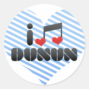 Dunun fan ronde sticker