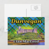 Dunvegan Castle Clan MacLeod Isle of Skye Scotland Briefkaart (Voorkant / Achterkant)