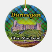 Dunvegan Castle Clan MacLeod Isle of Skye Scotland Keramisch Ornament (Achterkant)