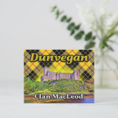 Dunvegan Castle Clan MacLeod Lewis Tartan Scotland Briefkaart (Staand voorkant)