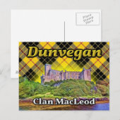 Dunvegan Castle Clan MacLeod Lewis Tartan Scotland Briefkaart (Voorkant / Achterkant)