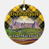 Dunvegan Castle Clan MacLeod Tartan Schotland Keramisch Ornament (Achterkant)