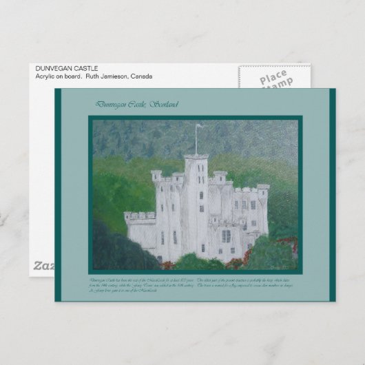 DUNVEGAN KASTEEL BRIEFKAART (Voorkant / Achterkant)