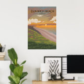 Dunwich Beach Suffolk Kust Reisposter Poster (Thuiskantoor)
