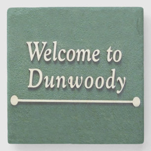 Dunwoody Welcome, Atlanta, Georgia, Marble Onderze Stenen Onderzetter