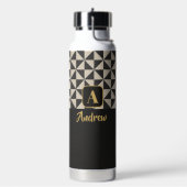 Duo Black & Stone Grey Aangepaste namen Waterfles (Links)