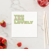 Duo coloured typography-You are lovely mantra Servet (Insitu)