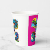 duo dinosaur  papieren bekers (Rechts)