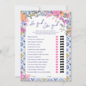 Duo Games blauw Italiaans vrijgezellenfeest spel Kaart (Voorkant)