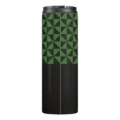 Duo Geo Black & Forest Green Aangepaste namen Thermosbeker (Achterkant)