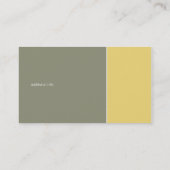 Duo Gray en Geel Visitekaartje (Achterkant)
