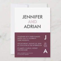 Duo Kleur Editable Modern Minimal Uitnodiging