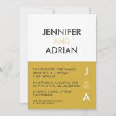 Duo Kleur Editable Modern Minimal Uitnodiging (Achterkant)