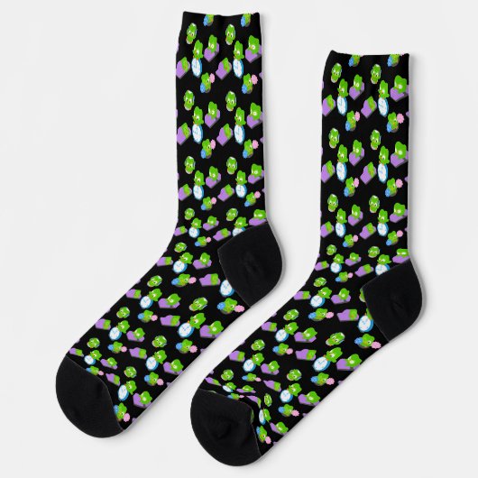 Duo Pattern Crew Soksen Sokken (Links)