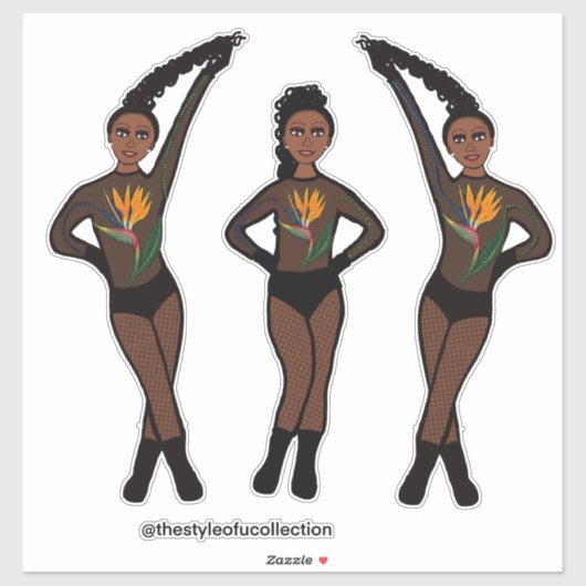 Duo-Pose Dancer Paradise #1 Sticker (Vel)