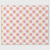 Duo Starburst in Pink and Orange Cadeaupapier (Vlak)