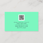 Duo tone minimalistisch spel visitekaartje (Achterkant)