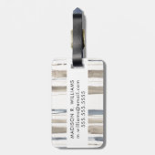 Duo Tone Trees II Bagagelabel (Achterkant verticaal)