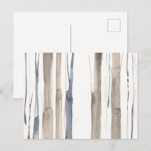 Duo Tone Trees II Briefkaart (Voorkant / Achterkant)