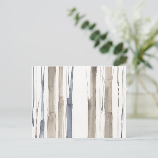 Duo Tone Trees II Briefkaart (Staand voorkant)