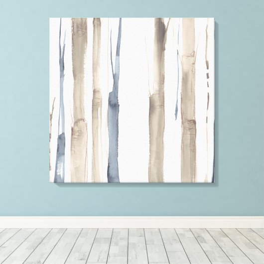 Duo Tone Trees II Canvas Afdruk (Insitu (Houten vloer))