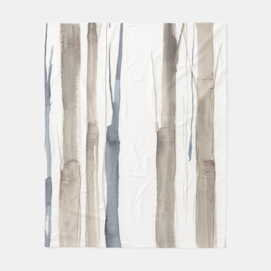 Duo Tone Trees II Fleece Deken (Voorkant)