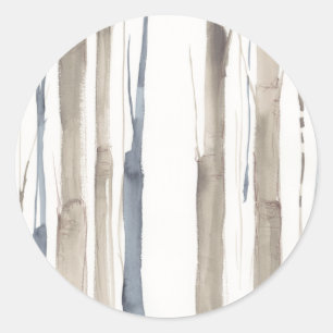 Duo Tone Trees II Ronde Sticker