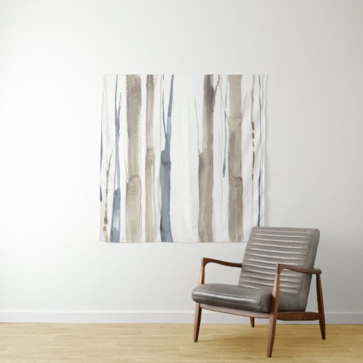 Duo Tone Trees II Wandkleed (In situ)