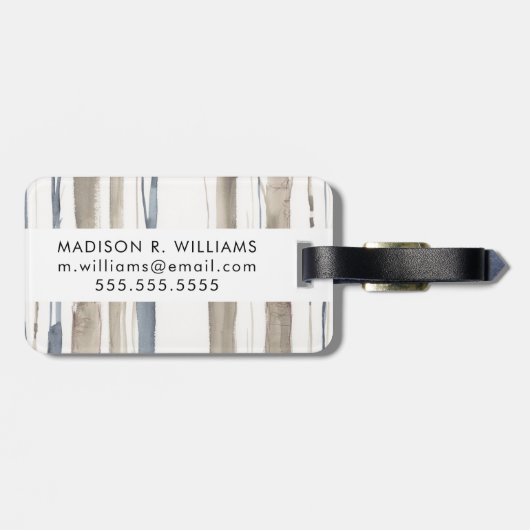 Duo Toon Bomen II Bagagelabel (Achterkant horizontaal)