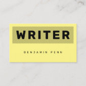 Duo-toon brutaal vet zwart geel visitekaartje (Voorkant)