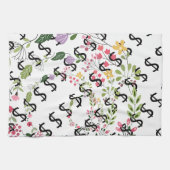 Duo Toon Dollar $ign Witte Bloemen Theedoek (Horizontaal)
