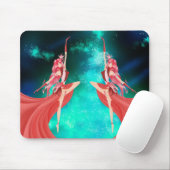 Duo van de Dansende Night Sky Mouse Mat van Baller Muismat (Met muis)