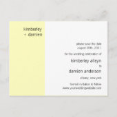 "Duo" Vanilla Save the Date Briefkaart (Voorkant)