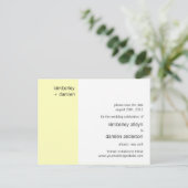 "Duo" Vanilla Save the Date Briefkaart (Staand voorkant)