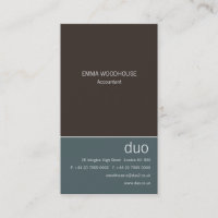 Duo - Verticaal kadet blauw en bruin