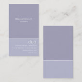 Duo Verticaal lichtstaal Blauw Visitekaartje (Voorkant / Achterkant)